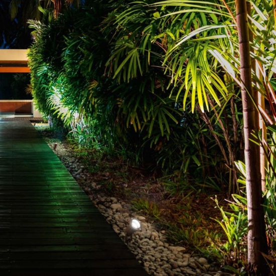 Isyluce faretto da giardino orientabile antracite