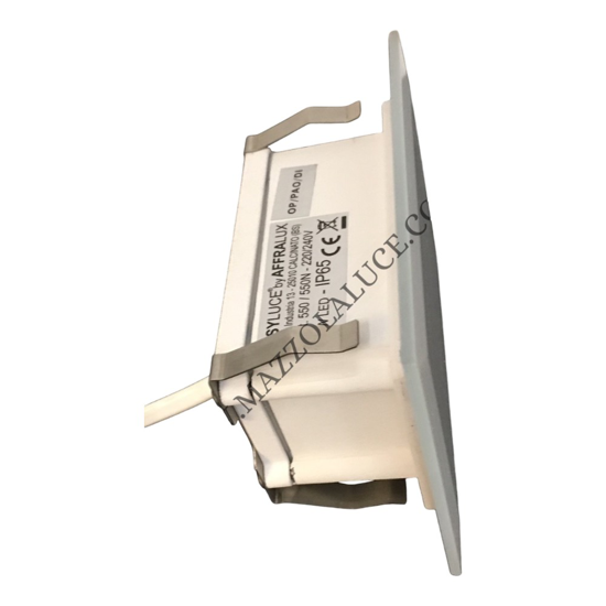 Isyluce segnapasso di vetro led 3w 3000k per esterno da incasso