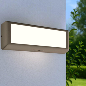 Applique da esterno rettangolare led 12w 3000k antracite isyluce