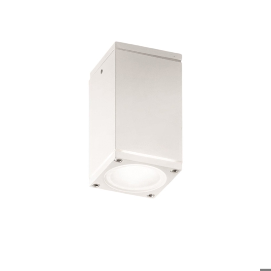 Faretto da esterno a soffitto quadrato bianco isyluce