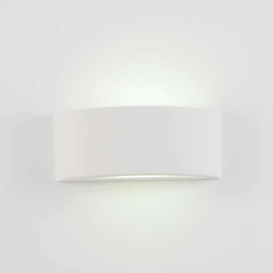 Isyluce applique in gesso curvo bianco moderno