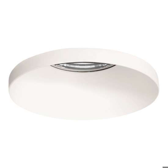Faretto bianco da incasso rotondo in metallo per soffitto