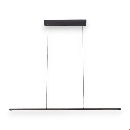 Lampadario barra sottile moderno nero led 21w 3000k