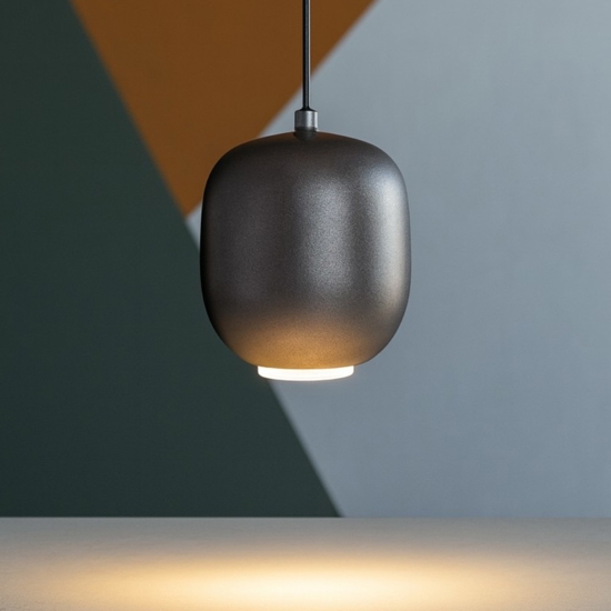 Lampada a sospensione marrone led 9w 3000k perenz bullet