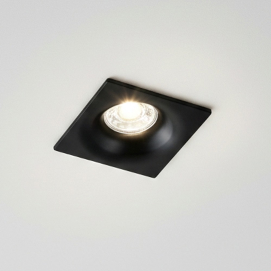 Faretto isyluce da incasso quadrato nero per controsoffitto