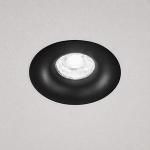 Isyluce faretto nero rotondo da incasso per cartongesso