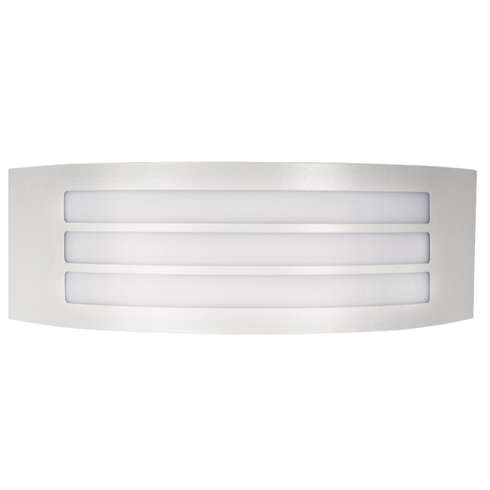 Applique da esterno moderno bianco curvo