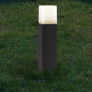 Lampioncino da giardino moderno quadrato antracite