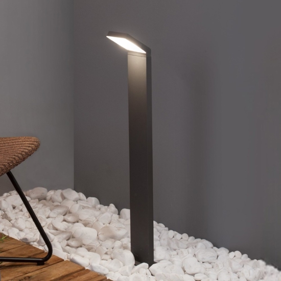 Lampione da giardino design minimale led 6w 3000k moderno