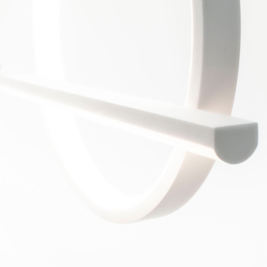 Lampadario led design bianco per cucina moderna 30w 3000k