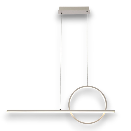 Lampadario led design bianco per cucina moderna 30w 3000k