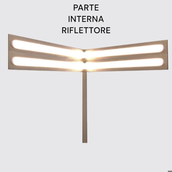 Piantana bianca design moderna led 20w 3000k minimale fp