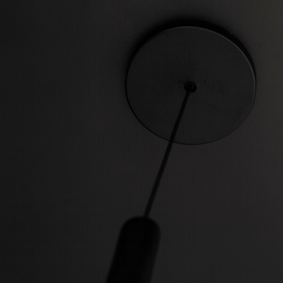 Lampade da terra moderne led 3000k nera sospesa dimmerabile