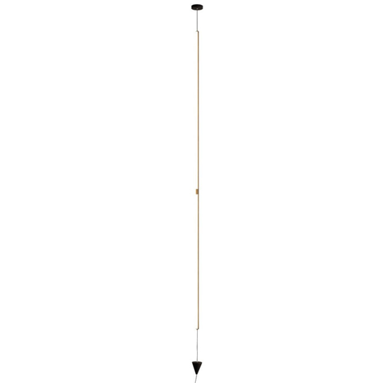 Lampade da terra moderne led 3000k nera sospesa dimmerabile