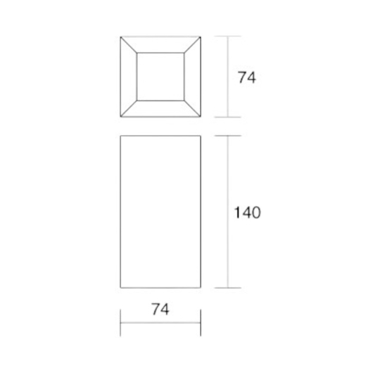 Isyluce faretto da soffitto quadrato nero cromo