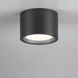 Plafoniera per esterno grigio antracite tonda ip54