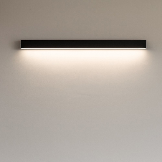 Applique da parete rettangolare grafite led 16w 3000k