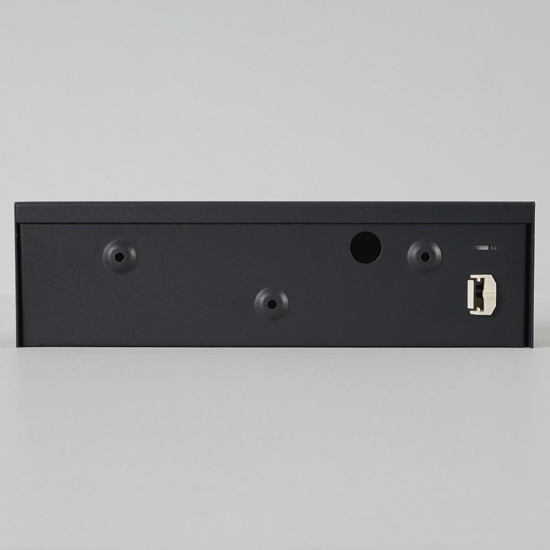 Applique da parete rettangolare grafite led 16w 3000k
