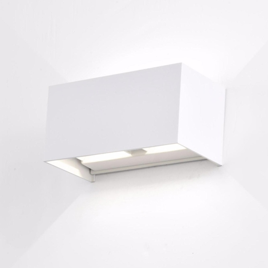 Applique per esterno led 3000k 24w rettangolare bianco