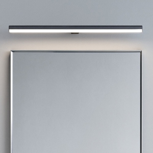 Applique nero per specchio da bagno 18w 3000k fissaggio clip