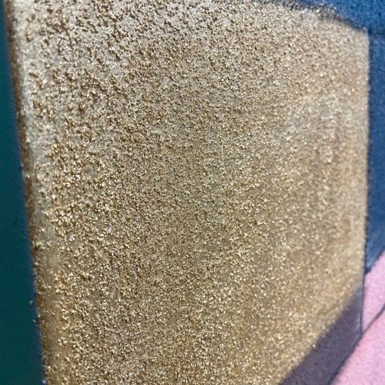 Quadro mosaico moderno dipinto 120x160 cm applicazioni in oro