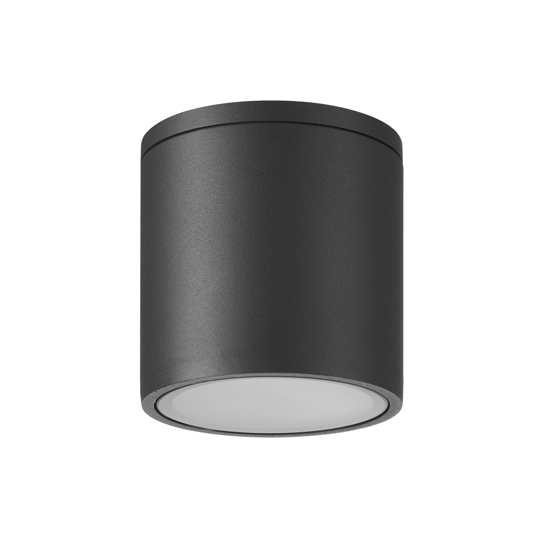 Faretto per esterno da soffitto cilindro antracite