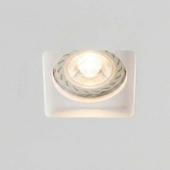 Isyluce faretto in gesso quadrato da incasso per controsoffitto