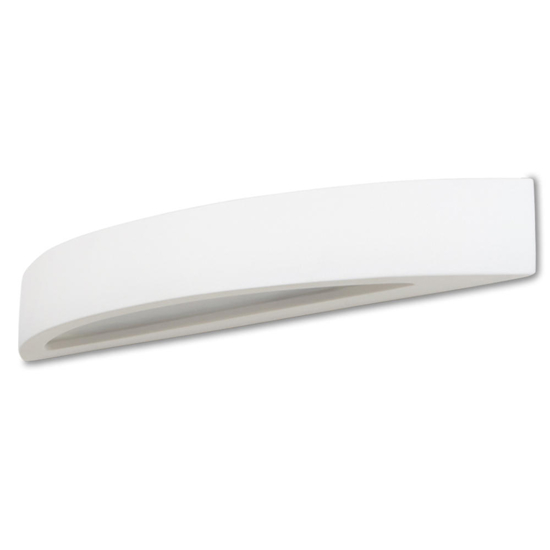 Applique in gesso ceramica bianco design moderno