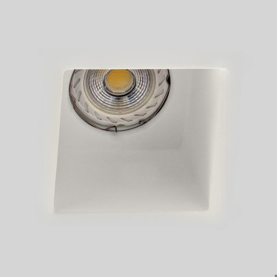 Faretto di gesso da incasso quadrato isyluce