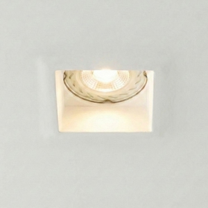 Isyluce faretto quadrato di gesso da incasso