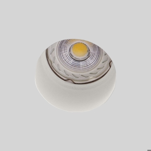 Faretto in gesso da incasso per controsoffitto rotondo isyluce