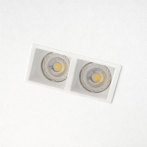 Isyluce faretto cestello 2 luci di gesso da incasso