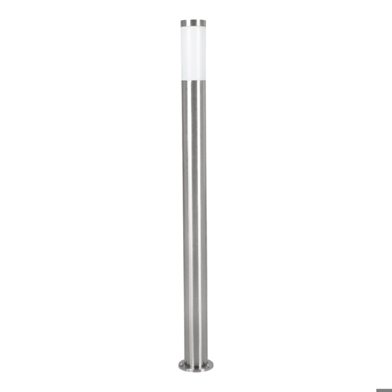 Lampione tubolare da giardino acciaio inox helsinki eglo
