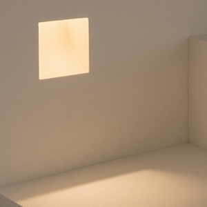 Isyluce segnapasso faretto gesso da incasso a scomparsa