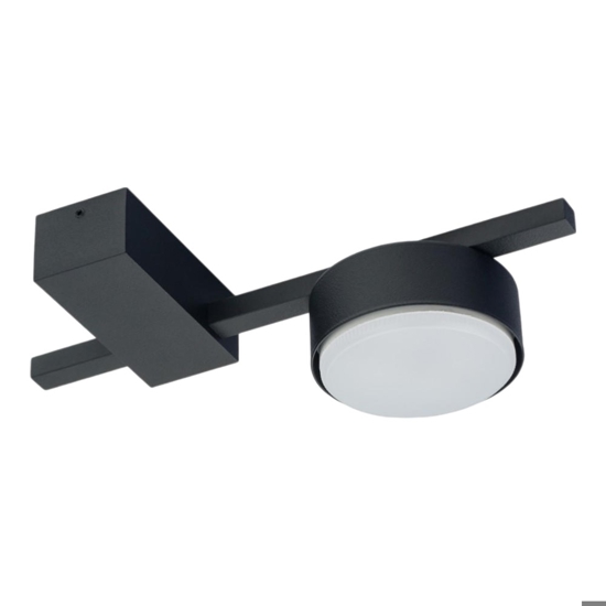 Piccola plafoniera da cucina design moderno colore nero