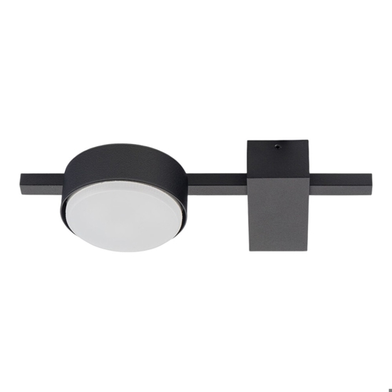 Piccola plafoniera da cucina design moderno colore nero