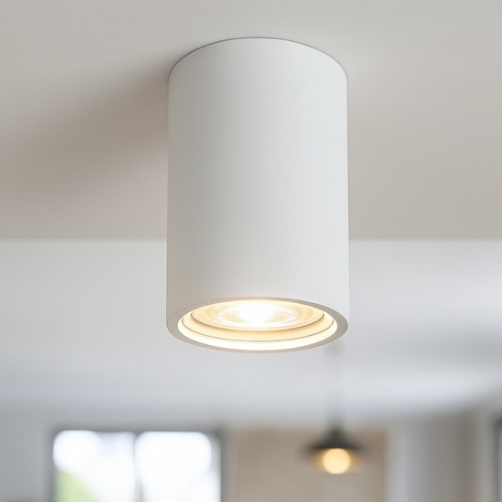 Isyluce faretto da soffitto cilindro gesso bianco