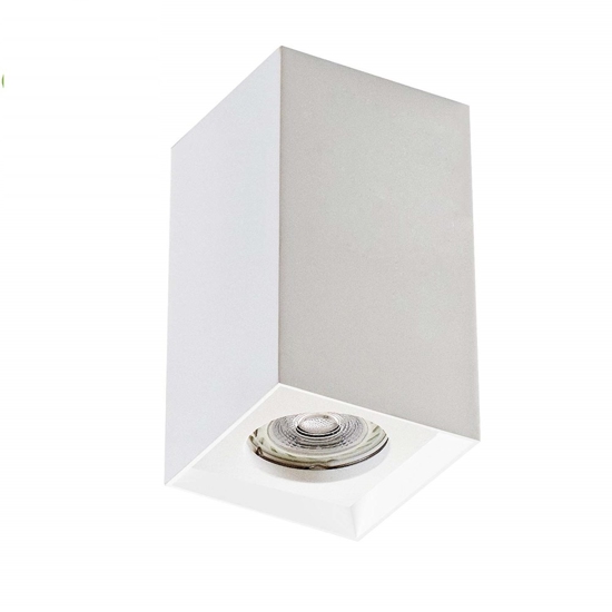 Faretto cubo da soffitto gesso bianco isyluce