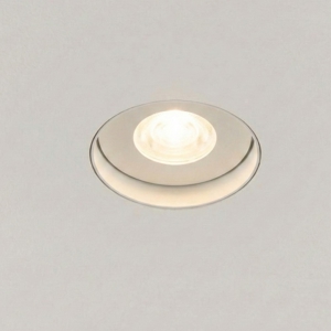 Faretto a soffitto per bagno da incasso rotondo bianco