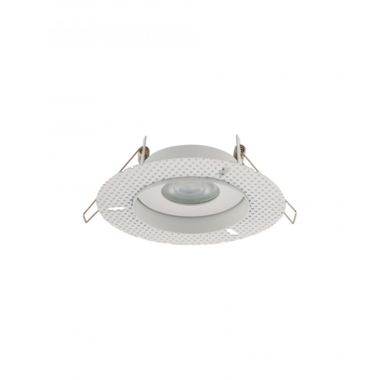 Faretto a soffitto per bagno da incasso rotondo bianco