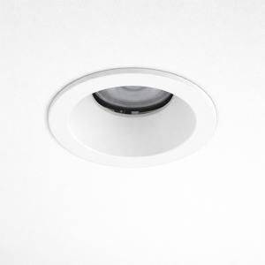 Faretto per bagno bianco rotondo da incasso a soffitto