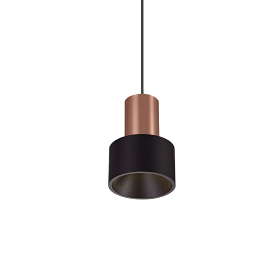Lampada a sospensione led 5w 3000k nero oro per isola penisola