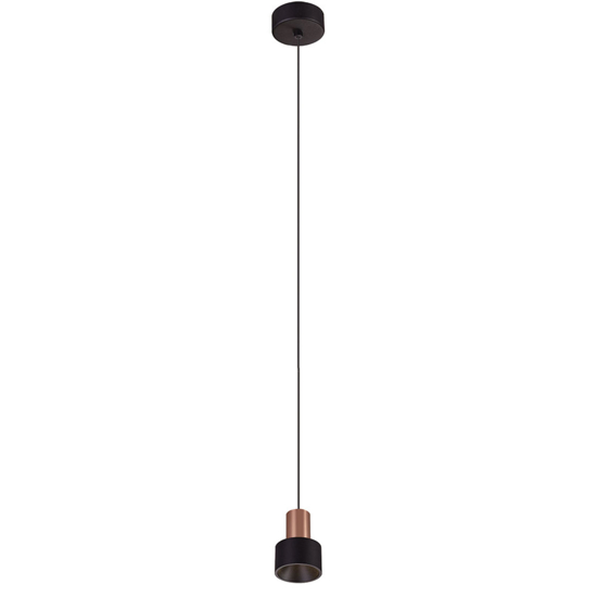 Lampada a sospensione led 5w 3000k nero oro per isola penisola