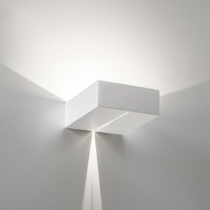 Applique di gesso ceramica bianco mensola moderna