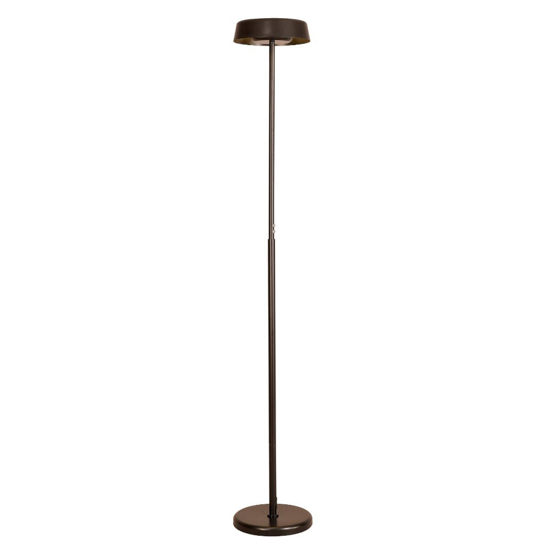 Piantana nera moderna led 15w 3000w dimmerabile