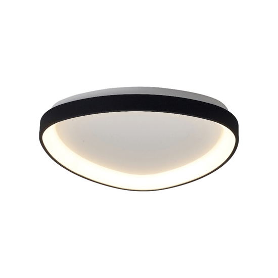 Plafoniera design triangolare nera led 62w 2700k-5000k con telecomando