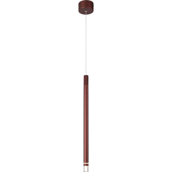 Lampada a sospensione oro rosa cilindro design led 7w 3000k