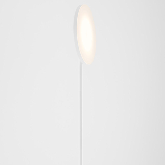 Piantana led 30w 3000k bianca moderna parabola orientabile