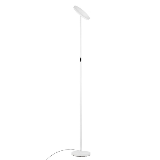 Piantana led 30w 3000k bianca moderna parabola orientabile