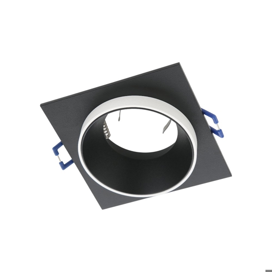 Carosso eglo faretto da incasso a soffitto quadrato nero bianco